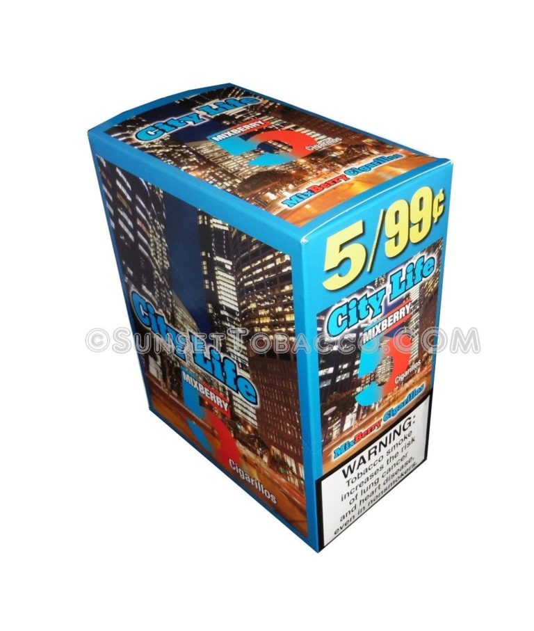 City Life MixedBerry Cigarillos 15 Packs of 5/75ct.