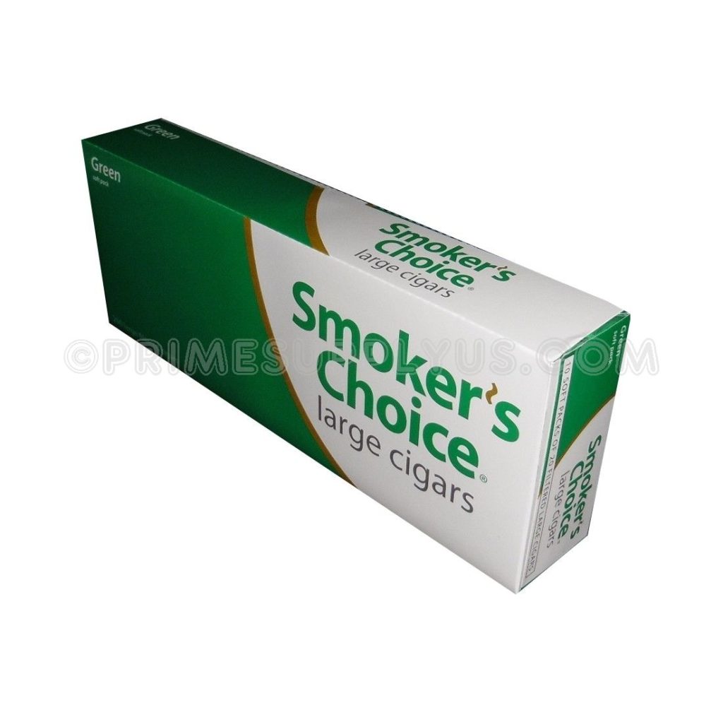 Smokers Choice Filtered Cigar Menthol 10Pk/20ct. Prime Supply Inc