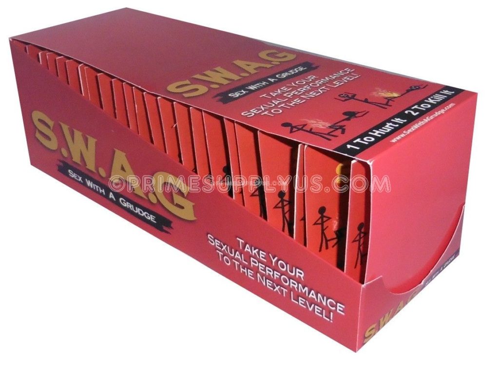 S.W.A.G (Sex With A Grudge) 24 Packs Of 2 / Display Prime Supply Inc