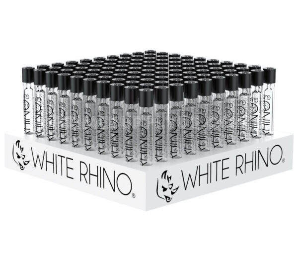 White Rhino Glass Chillums 100ct/display